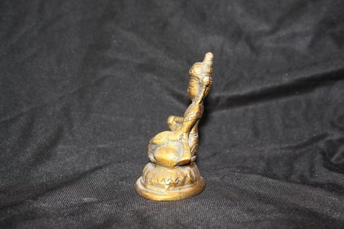 Vintage Style Bronze Kubera Figurine | Handcrafted Buddhist Art | Wealth Deity Statue | Small Altar Decor | Spiritual Gift - Image 5