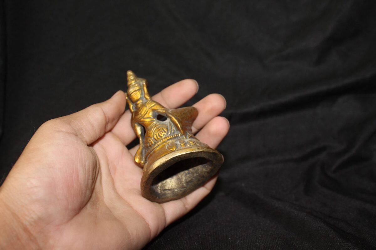 Vintage Style Bronze Kubera Figurine | Handcrafted Buddhist Art | Wealth Deity Statue | Small Altar Decor | Spiritual Gift - Image 9