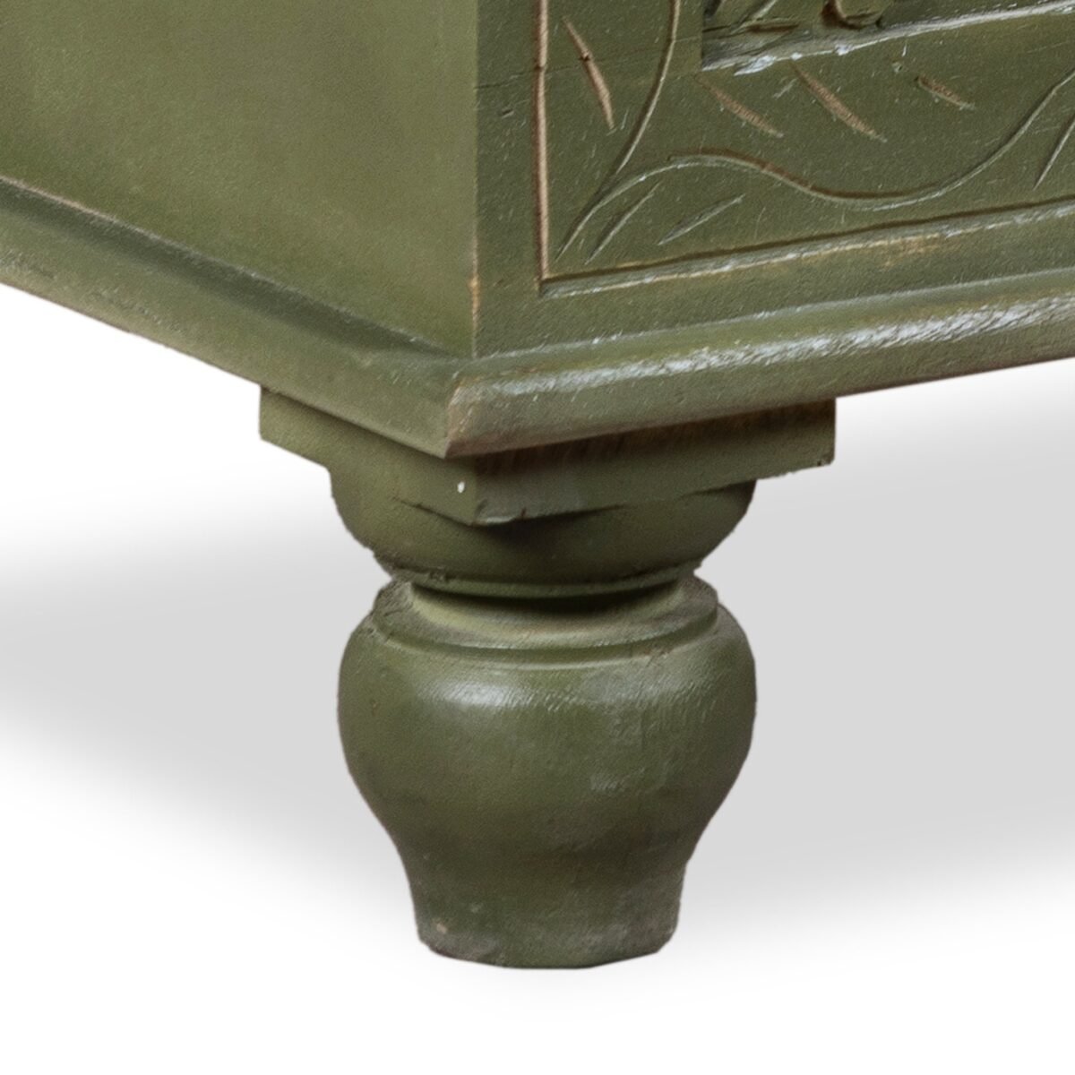 Wooden Carving Lift Top Coffee Table with Storage - Rustic & Compact - Image 3