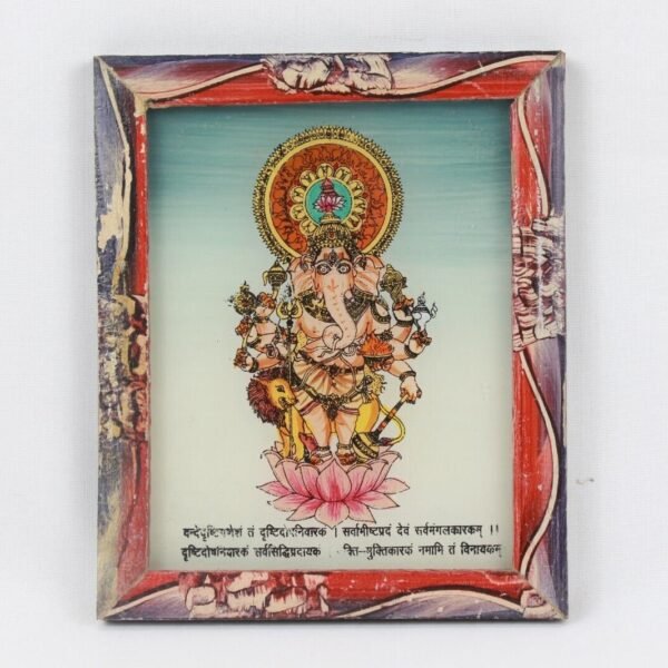 Drishti Ganesha Reverse Glass Painting
