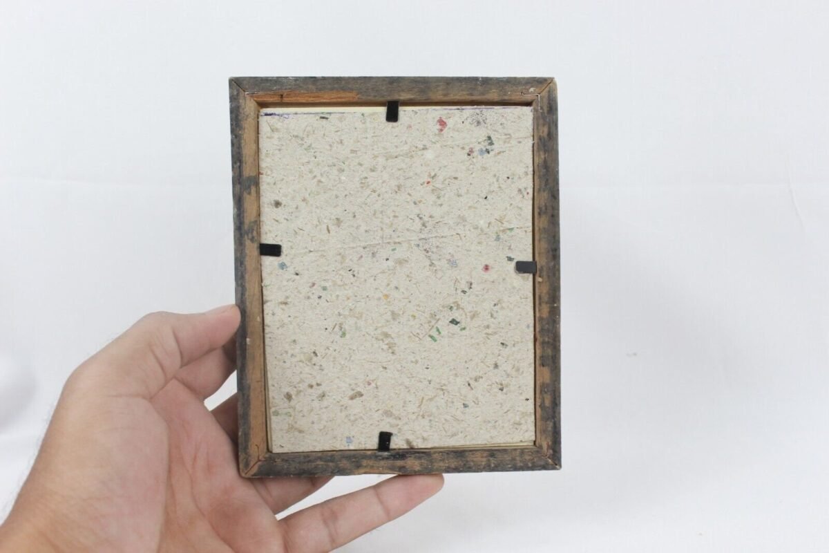 Reverse Glass Painting - Goddess Laxmi Miniature Framed - Image 7