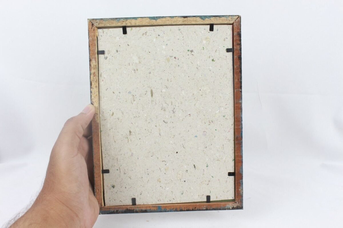 Vintage Ragini Vasanta Reverse Glass Painting - Image 8