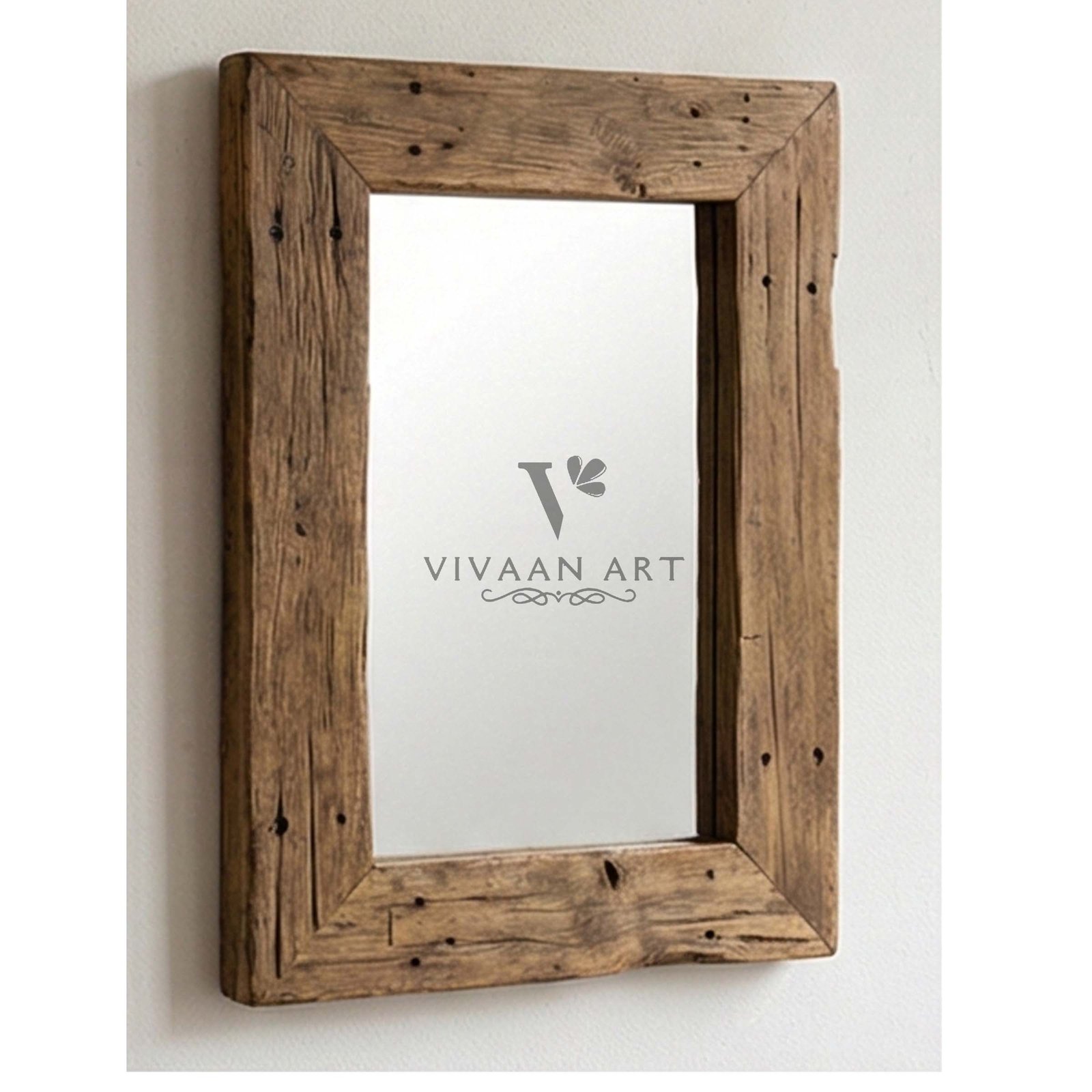 Reclaimed Wood Photo Frame – Rustic Natural Finish